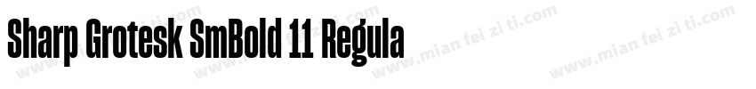 Sharp Grotesk SmBold 11 Regular字体转换